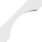 Ekena Millwork 5 1/2-in. W x 18-in. D x 18-in. H Legacy Architectural Grade PVC Knee Brace BRCP055X18X18LEC - alternate 4